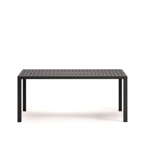 Table de jardin Culip en aluminium finition grise 180 x 90 cm