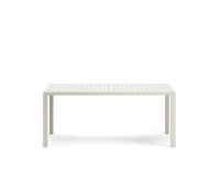 Mesa de exterior Culip de aluminio con acabado blanco 180 x 90 cm