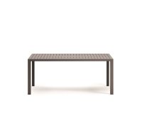 Mesa de exterior Culip de aluminio con acabado marrón 180 x 90 cm