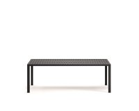 Mesa de exterior Culip de aluminio con acabado gris 220 x 100 cm