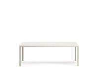 Mesa de exterior Culip de aluminio con acabado blanco 220 x 100 cm