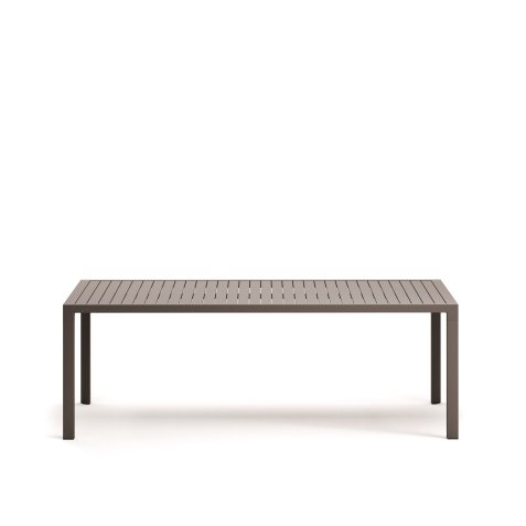 Table d'extérieur Culip - aluminium marron 220 x 100 cm