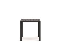 Mesa de exterior Culip de aluminio con acabado gris 77 x 77 cm