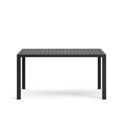 Mesa de exterior Culip de aluminio con acabado gris 150 x 77 cm