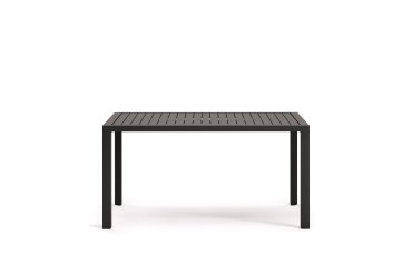 Culip aluminium outdoor table in powder coated grey finish, 150 x 77 cm