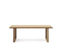 Mesa 100% exterior Canadell de madera maciza de teca reciclada 220 x 100 cm
