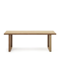 Table d'extérieur Canadell - bois de teck massif recyclé L 220 x P 100 cm