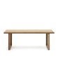 Mesa 100% exterior Canadell de madera maciza de teca reciclada 220 x 100 cm