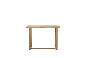 100% outdoor Canadell hoge tafel in massief gerecycled teakhout 140 x 70 cm