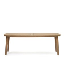 DE_Table de jardin 100 % d'extérieurMaset en bois d'eucalyptus massif 220 x 100 cm FSC