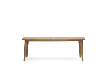 Table de jardin 100 % d'extérieurMaset en bois d'eucalyptus massif 220 x 100 cm FSC