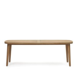 DE_Table de jardin 100 % d'extérieurMaset en bois d'eucalyptus massif 220 x 100 cm FSC