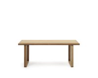 Mesa 100% exterior Canadell de madera maciza de teca reciclada 180 x 90 cm