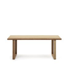 Mesa 100% exterior Canadell de madera maciza de teca reciclada 180 x 90 cm