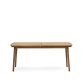 Mesa extensible de exterior Thianna de madera maciza de acacia 180 (240) x 90 cm