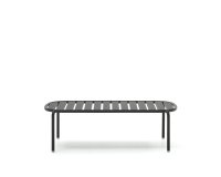 Mesa de centro exterior Joncols de aluminio con acabado pintado gris Ø 110 x 62 cm