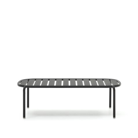 Mesa de centro exterior Joncols de aluminio con acabado pintado gris Ø 110 x 62 cm