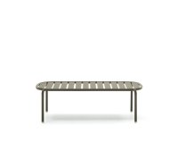 Mesa de centro exterior Joncols de aluminio con acabado pintado verde Ø 110 x 62 cm