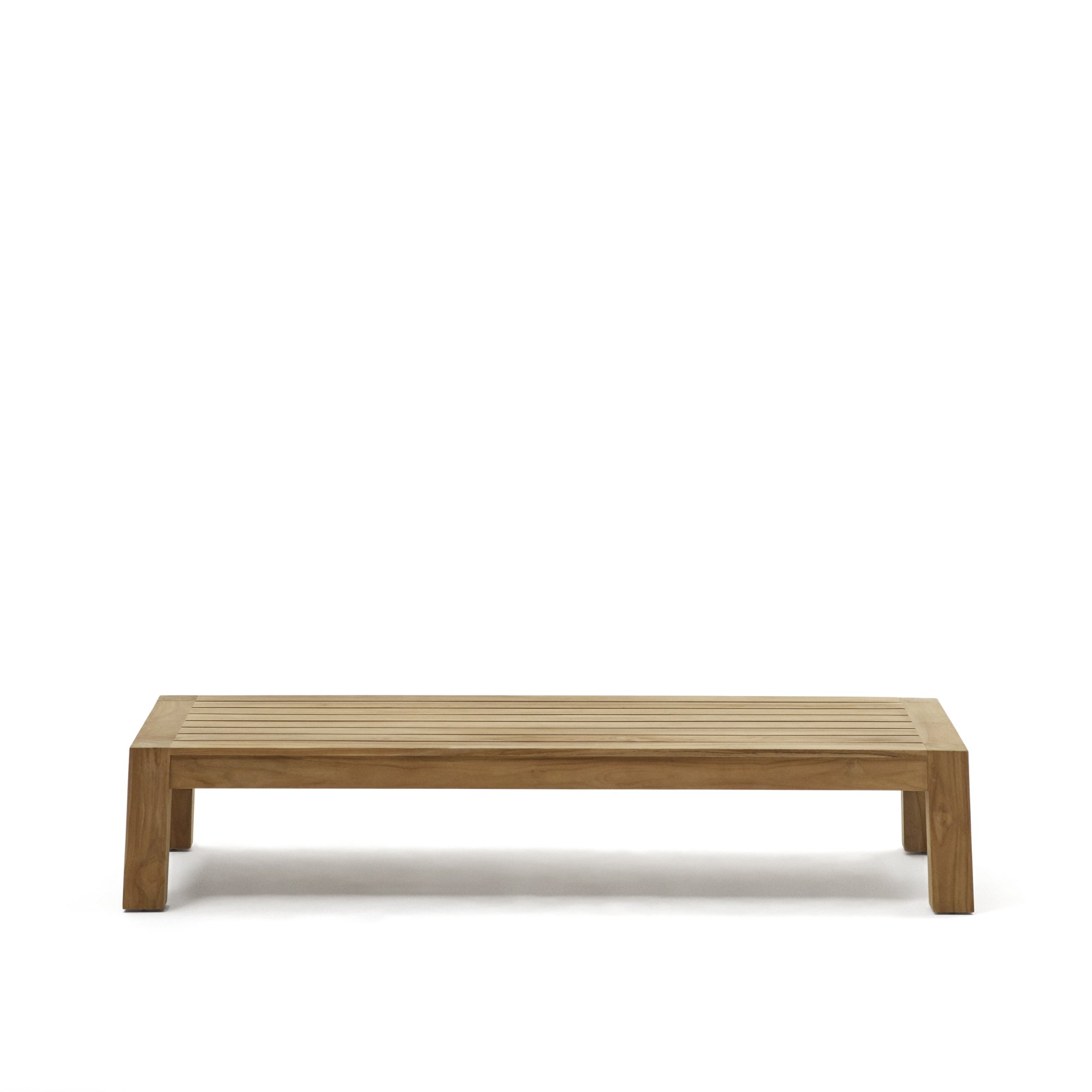 Table basse Forcanera en bois de teck massif 150 x 71 cm