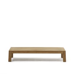 DE_Table basse Forcanera en bois de teck massif 150 x 71 cm