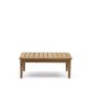 Portitxol solid teak coffee table, 80 x 80 cm