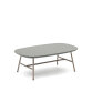 Bramant steel coffee table with mauve finish, 60 x 60 cm