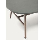 Mesa auxiliar Bramant de acero con acabado malva 60 x 60 cm