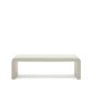 Mesa de centro Aiguablava de cemento blanco 135 x 65 cm