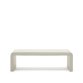 Table basse Aiguablava en ciment blanc 135 x 65 cm