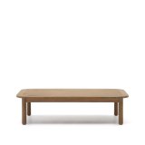 DE_Table basse 100 % d'extérieur Sacova en bois d'eucalyptus massif 140 x 89 cm