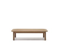 Mesa de centro exterior Sacova de madera maciza de eucalipto 140 x 89 cm FSC 100%