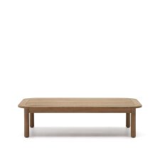 Mesa de centro exterior Sacova de madera maciza de eucalipto 140 x 89 cm FSC 100%