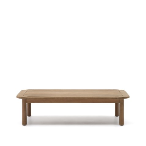 Mesa de centro exterior Sacova de madera maciza de eucalipto 140 x 89 cm FSC 100%