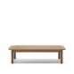 Sacova solid eucalyptus wood coffee table, 100% outdoor suitable 140 x 89 cm