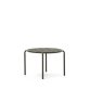 Mesa auxiliar de exterior Joncols de aluminio con acabado pintado verde Ø 60 cm