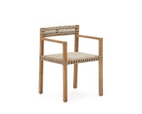 Silla Giverola de madera maciza de teca