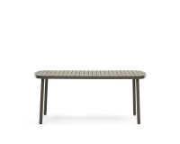 Mesa de exterior Joncols de aluminio con acabado pintado verde 180 x 90 cm