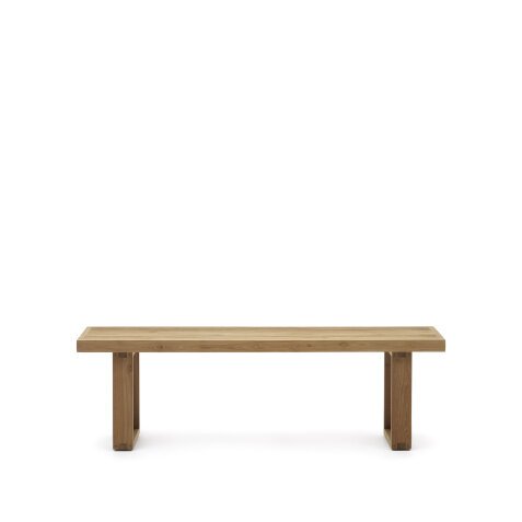 Canadell 100% outdoor solid recycled teak bench, 170 cm