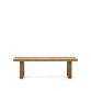 Canadell 100% outdoor solid recycled teak bench, 170 cm