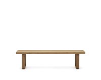 Banco 100% exterior Canadell de madera maciza de teca reciclada 210 cm