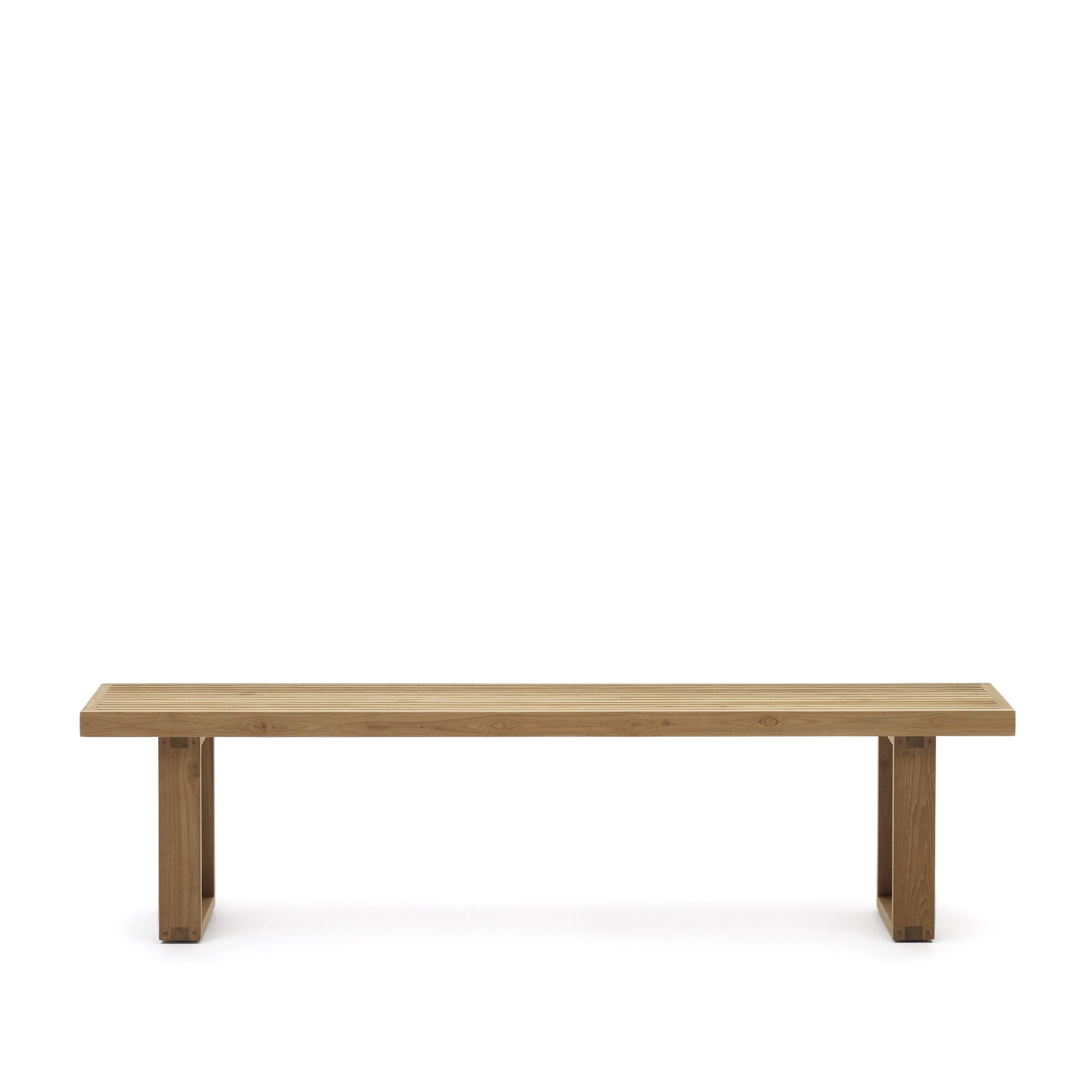 Banc Canadell - bois de teck massif recyclé - L 210 x P 30 X H 41cm