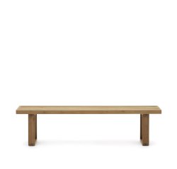 Banco 100% exterior Canadell de madera maciza de teca reciclada 210 cm