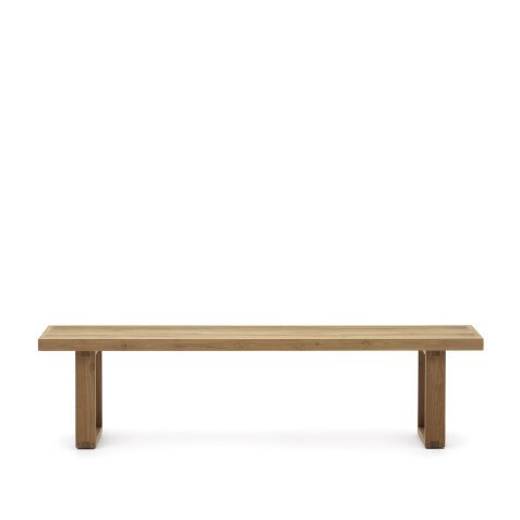 Banc Canadell - bois de teck massif recyclé - L 210 x P 30 X H 41cm