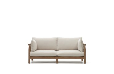Sofá Sacova 2 plazas de madera maciza de eucalipto 195 cm FSC 100%
