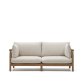 Sacova 2 seater sofa, made from solid eucalyptus wood 195 cm