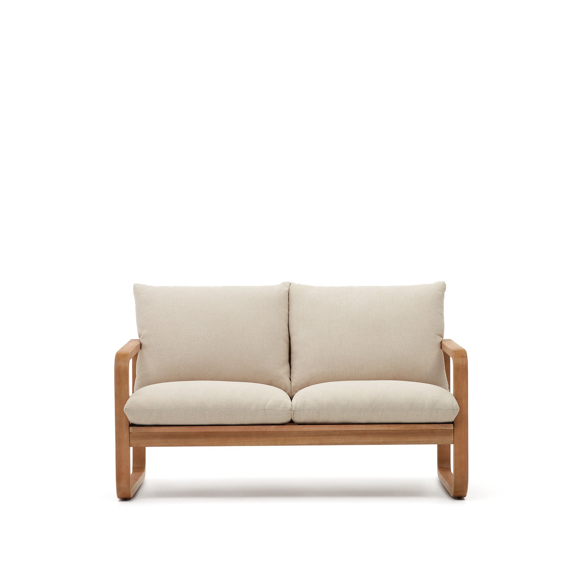 Sofá Sacaleta 2 plazas de madera maciza de eucalipto 142 cm FSC 100%