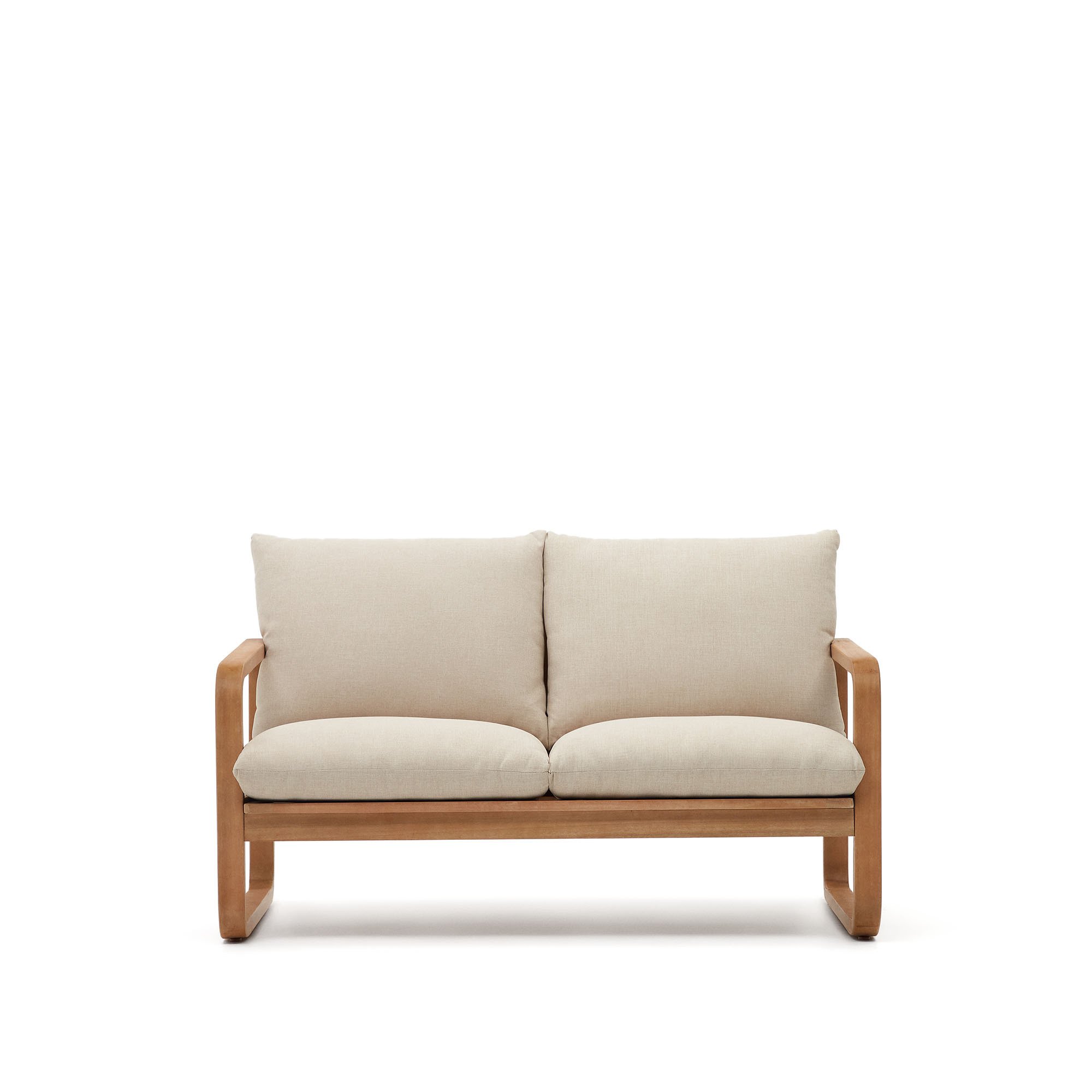 Sacaleta 2 seater sofa, made from solid eucalyptus wood 142 cm