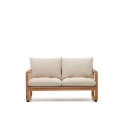 Sofá Sacaleta 2 plazas de madera maciza de eucalipto 142 cm FSC 100%
