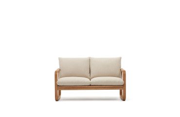 Sofá Sacaleta 2 plazas de madera maciza de eucalipto 142 cm FSC 100%