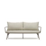 Bramant 2 seater steel sofa with mauve finish, 175.5 cm